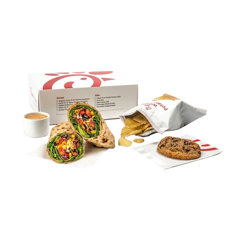 Southwest Veggie Wrap Price • $7.05–$9.45
Calories • 630