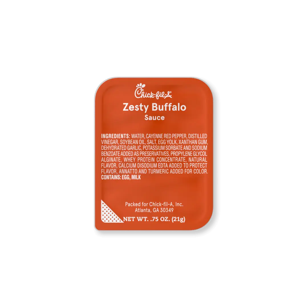 Zesty Buffalo 8 oz price • ~$3.25
2 oz calories • 25